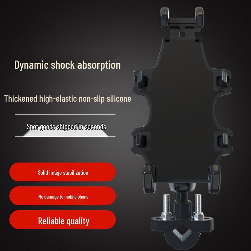 Regenfeste Anti-Shake Aluminium Handyhalterung für Motorräder & Elektrofahrzeuge