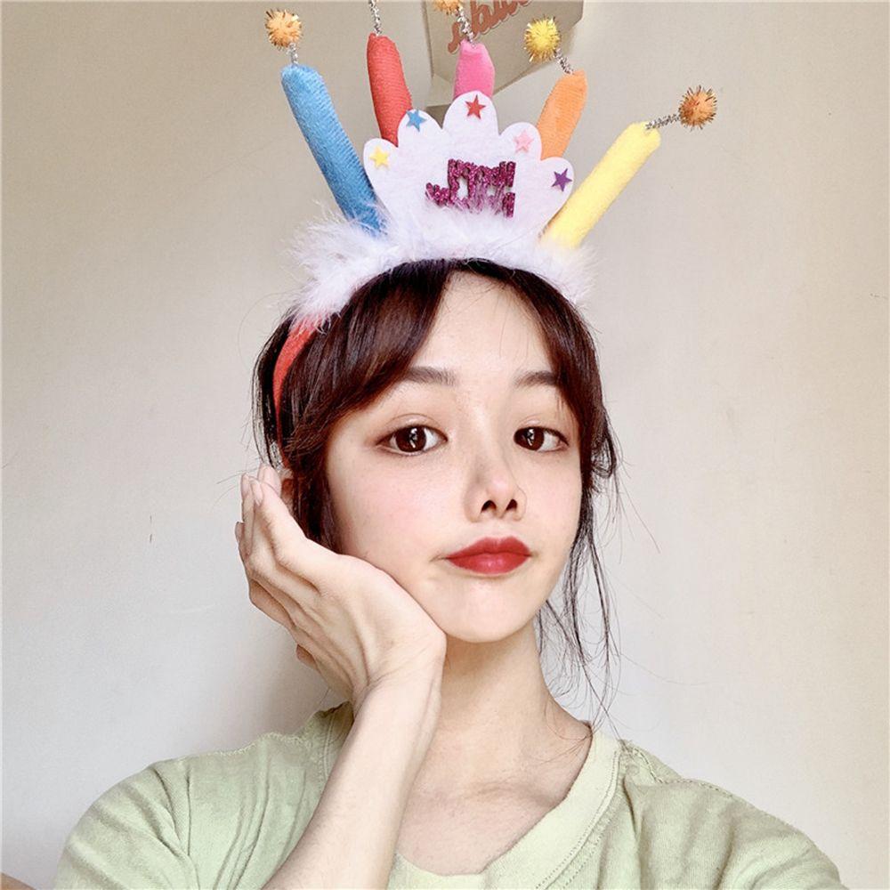 Headwear Headdress Crown Women Hair Hoop Hair Accessories Korean Style Headband Birthday Hairband