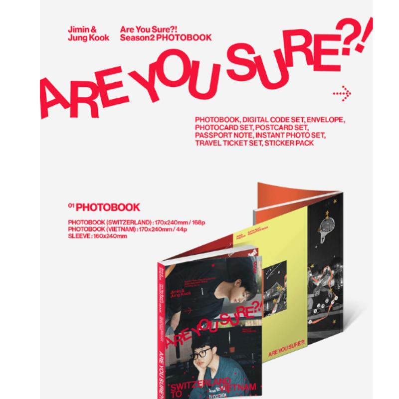 Jimin X Jungkook "Are You Sure?!" Season 2 Photobook