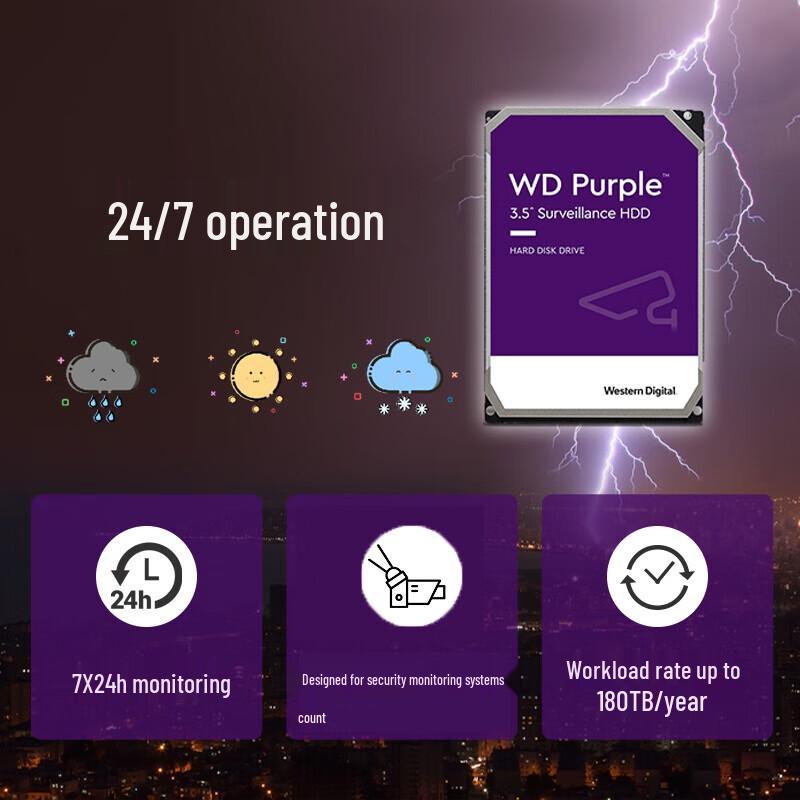 WD Purple 1TB Surveillance Hard Drive