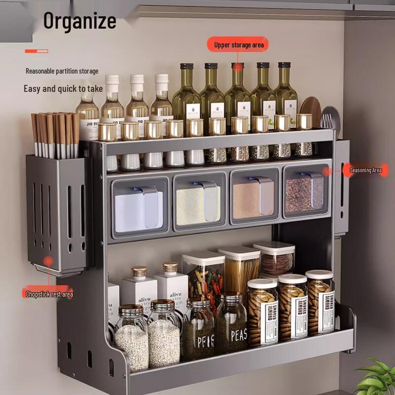 Yingbai Modern 3-Tier Countertop Spice Rack
