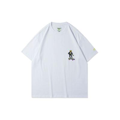 Li Ning X Disney Muppets Comet Collection Cartoon Print Loose Fit Crew Neck T-Shirt Unisex T-Shirt White AHSR845-1