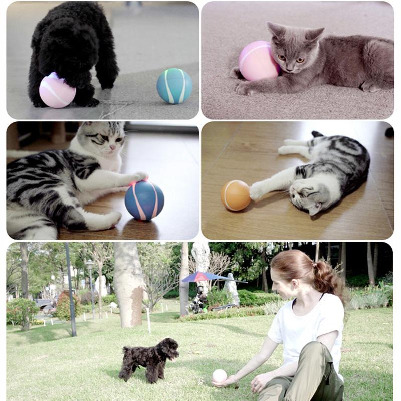 Smart Interaction Ball Pet Toy 360Degree Self Rotating Ball Remote Control Multifunction Ball Cat Dog Toy