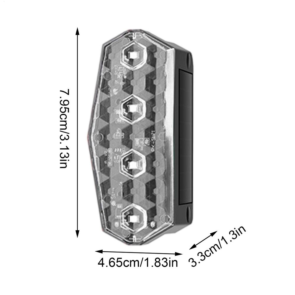 Solar Warning Light Anti-Collision Flashing Lights For Car Truck 4 Pieces High-Brightness Automotive Alarm Fixture Assemblies