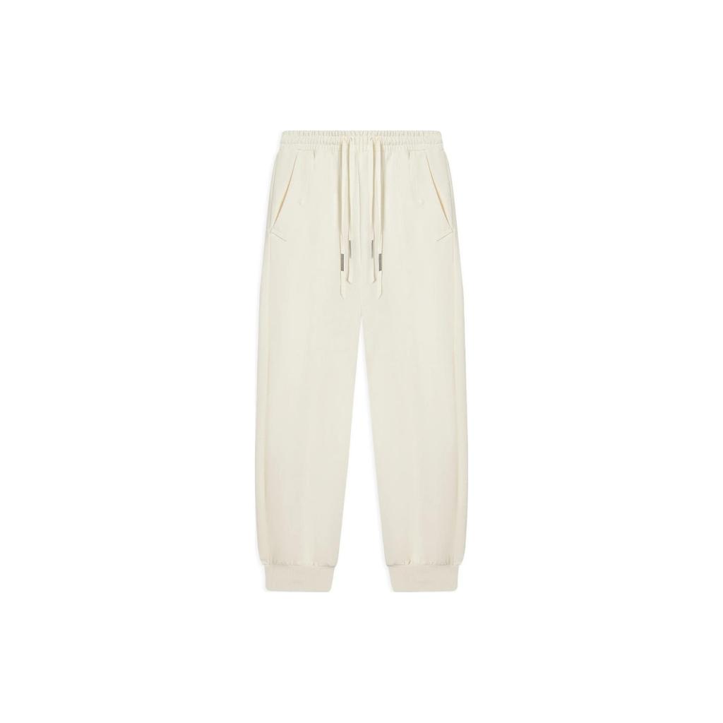 Li Ning Li Ning X Jackie Chan Kung Fu Collection Knitted Sweatpants Men's Ecru AKLSC15-2