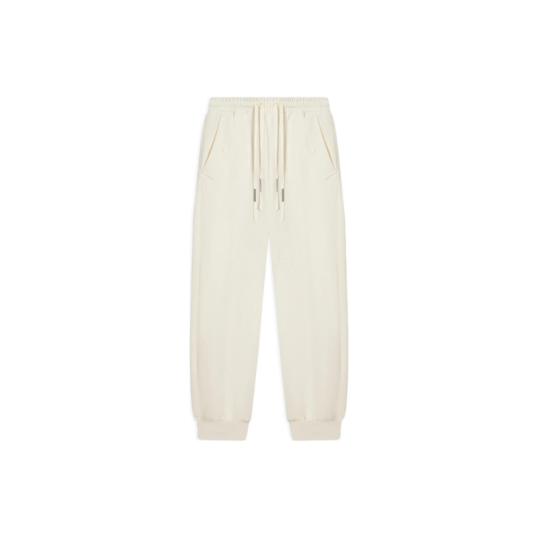 Li Ning Li Ning X Jackie Chan Kung Fu Collection Knitted Sweatpants Men s Ecru AKLSC15-2 XL