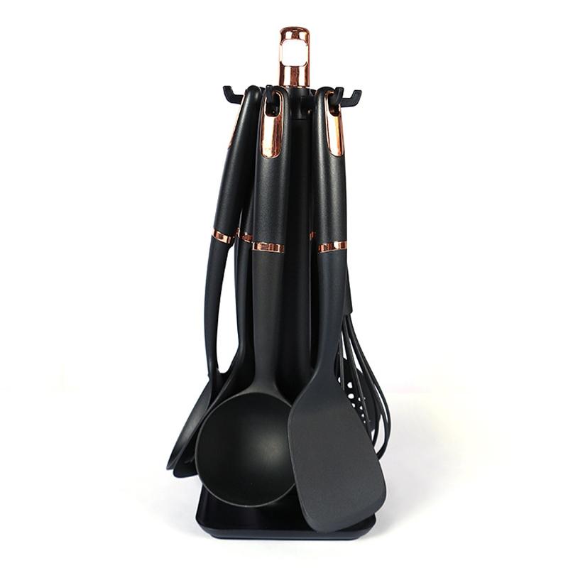 

7Pcs Non-Stick Kitchenware Cooking Tool ABS+Nylon Spatula Ladle Potato Masher Set (BPA Free,No FDA Certificate) Type A