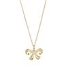 Cui Yan S925 Sterling Silver Korean Bow Pearl Necklace - 2025 Trendy Sweet Clavicle Chain for Women
