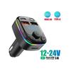 Digital Display Car MP3 Player with Hands-free 18W Fast Charging Car FM Transmitter Cigarette Lighter Type-C Dual USB Adapter