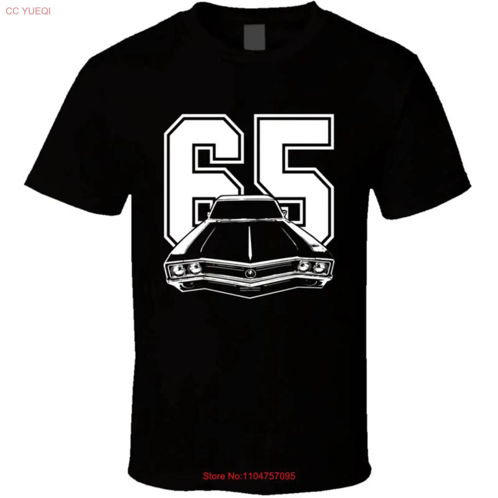 1965 Wildcat Front End Silhouette Classic Muscle Car Enthusiast Cool T Shirt Vintage Stylish Stretched Fashion Graphic