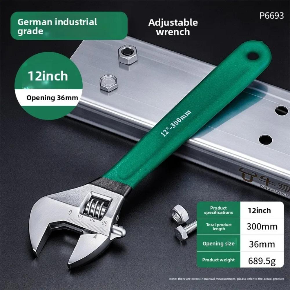 Adjustable Adjustable Wrench Chrome Vanadium Steel Hand Tools Professional Spanner Household