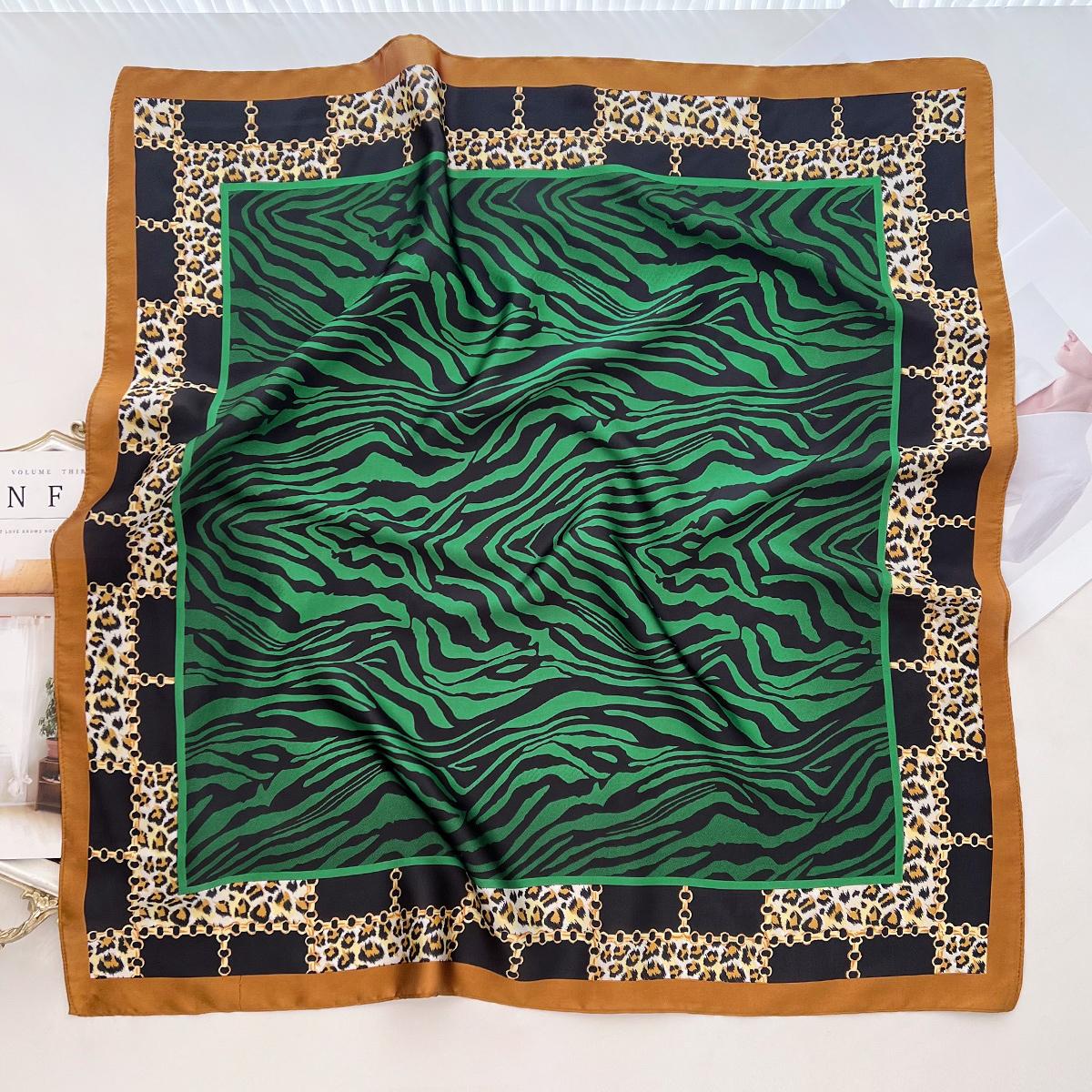 

Весенне-летний шарф из искусственного шелка, маленький шарф в иностранном стиле, женский универсальный шарф для завязывания на сумку, декоративный шарф для стюардессы 66cm