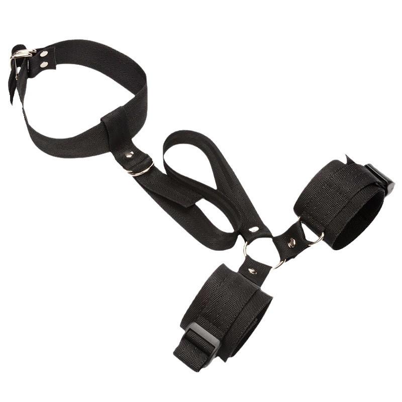 1pc Women's Binding Anti-back Handcuffs Alternative Flirting Ribbon Neck Handcuffs Handcuffs Strap