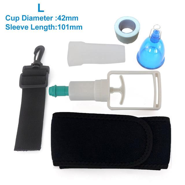 Extensor de pênis masculino Conjunto de copo de vácuo Extensão de glande Manga de silicone Maca Bomba Cabide Ampliação Produto adulto para homens Ferramentas