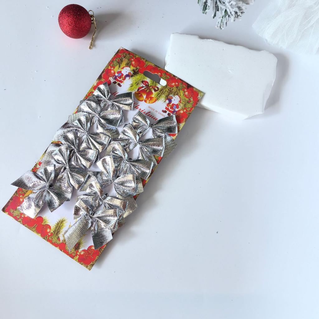 Christmas Decorations, Velvet And Bright Cloth Bow Decoration Gifts, Christmas Tree DIY Layout