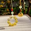 Pendentif de voiture Dieu de la richesse Lingyin Wulu de Hangzhou: Boulier Coloré pour Décoration de Véhicule Haut de Gamme, Symbolisant la Paix et la Fortune