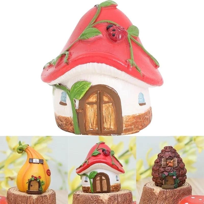 Miniaturen DIY Handwerk Feenfiguren Mini Haus Garten Dekoration Mikro Landschaft Harz