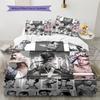 Set Copripiumino Trapuntato con Fantasia Bieber Federa Decorazione Casa Regalo (1 * copripiumino + 2 * federa, senza nucleo)