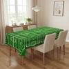 2PCS Stain-resistant Football Theme Disposable Tablecloth Football Sport Table Linen  Game Day