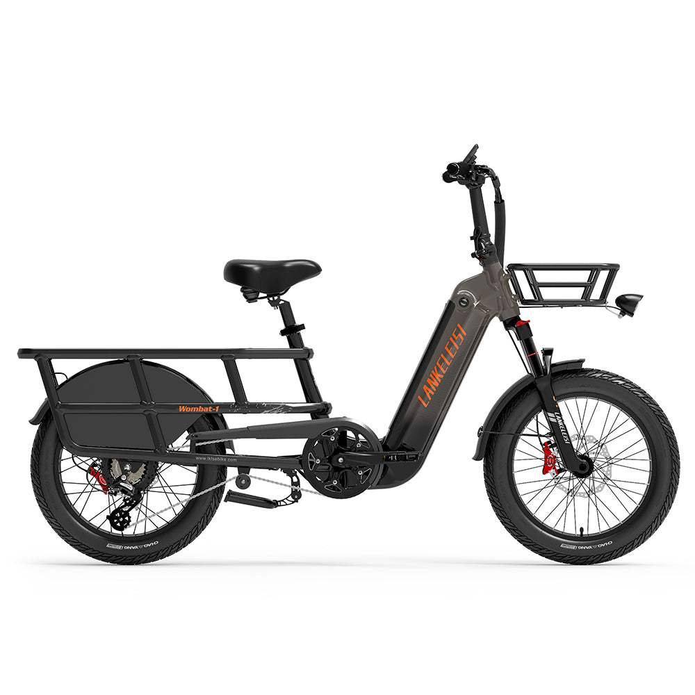 LANKELEISI WOMBAT Cargo E-Bike 1000W, 48V 20Ah, Max Load 200KG, Hydraulic Disc Brake, Shimano 7-Speed, Torque Sensor, Thumb Throttle