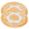 2 st 20x20 cm Bordstabletter Guld Placemats Kaffekoppsmattor Underlägg för Bröllopsfest TillbehörTyp 04