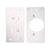 2pcs Cabinet Hinge Fixing Plate Bracket Hinge Repair Kit Plates Board Stainless Steel Hinge Boards for Drawer Furniture Shelves