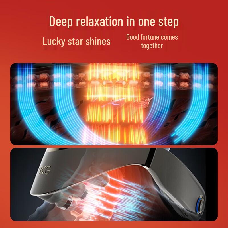 SKG Foldable Neck Massager with Heat Therapy (Wang Yibo Edition) CN plug (adapter included)