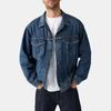 Levis Puntkraag Losvallende Pasvorm Enkelrijige Jas Herenjas Blauw A5782-0021