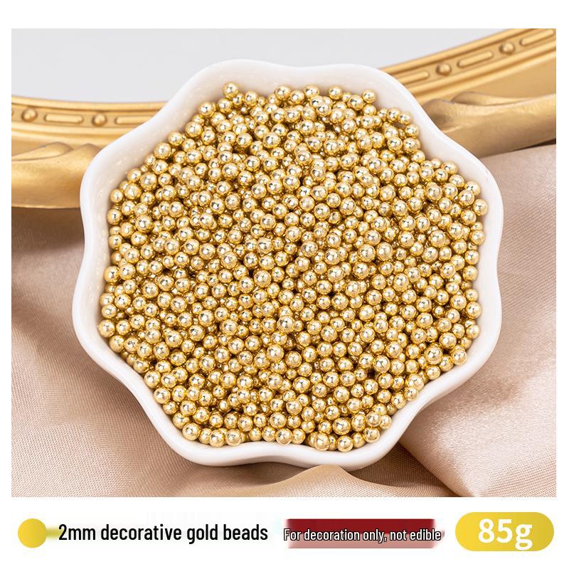 Quick Cake Decor: Gold Sugar Pearls & Lustre Dust with Birthday Theme Insert Cards