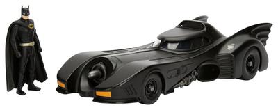 Kyosho Jada Toys Hollywood Rides Series Scale Batmobile with Batman Figure Finished Product JADA98260 1/24 (Batman 1989)
