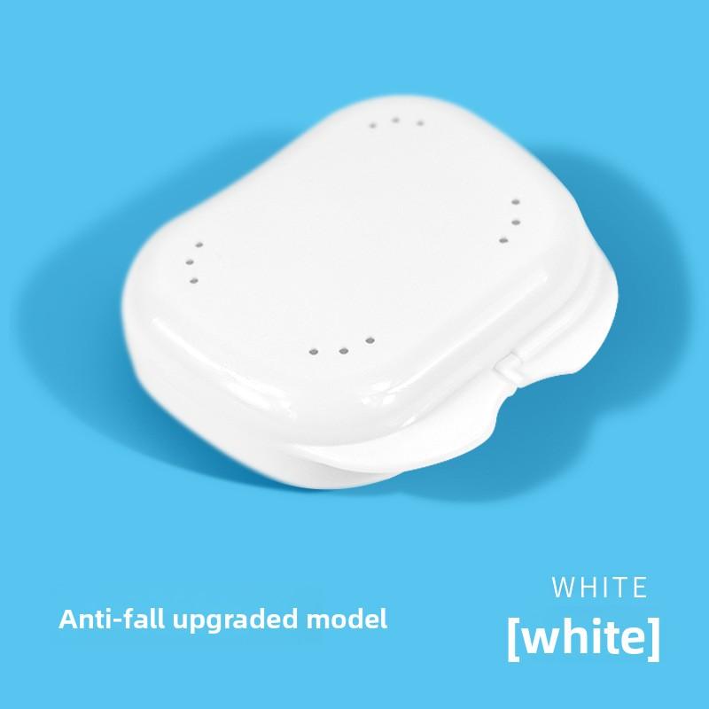 

Dental Invisible Braces Storage Box, Retainers Storage Box, Braces Box, Dentures Box, with Holes - Portable Box, Colorful Anti-drop Box белый