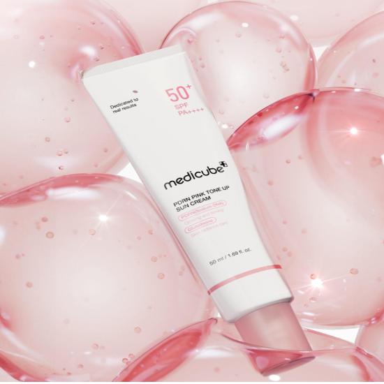 MediCube PDRN Pink Tone-Up Sunscreen 50ml + Free 20ml