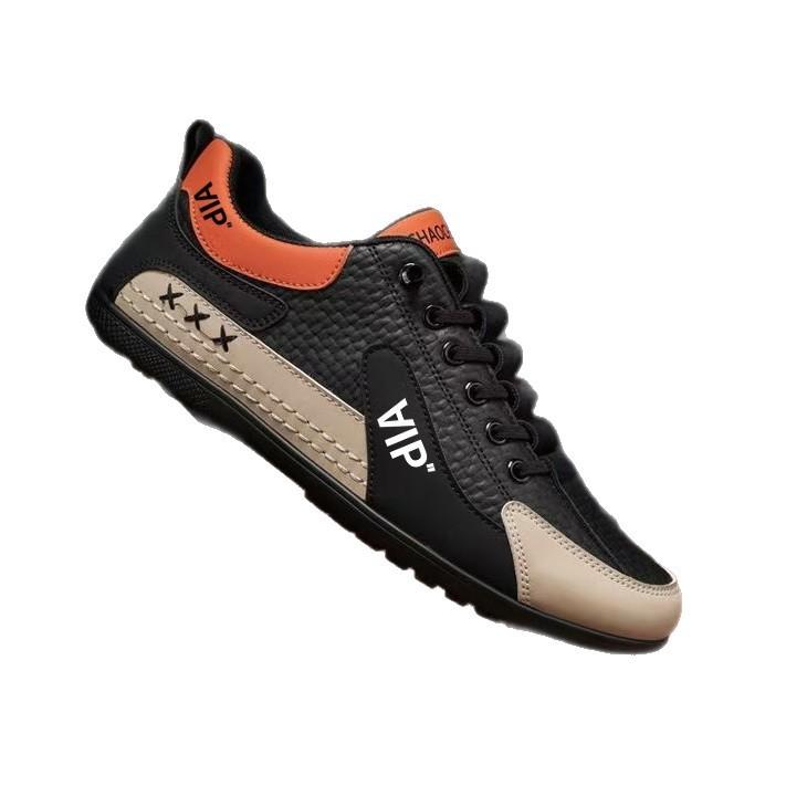 Men's shoes spring and autumn one-pedal leather casual board shoes men's European station dad driving shoes Forrest Gump sports tide shoes