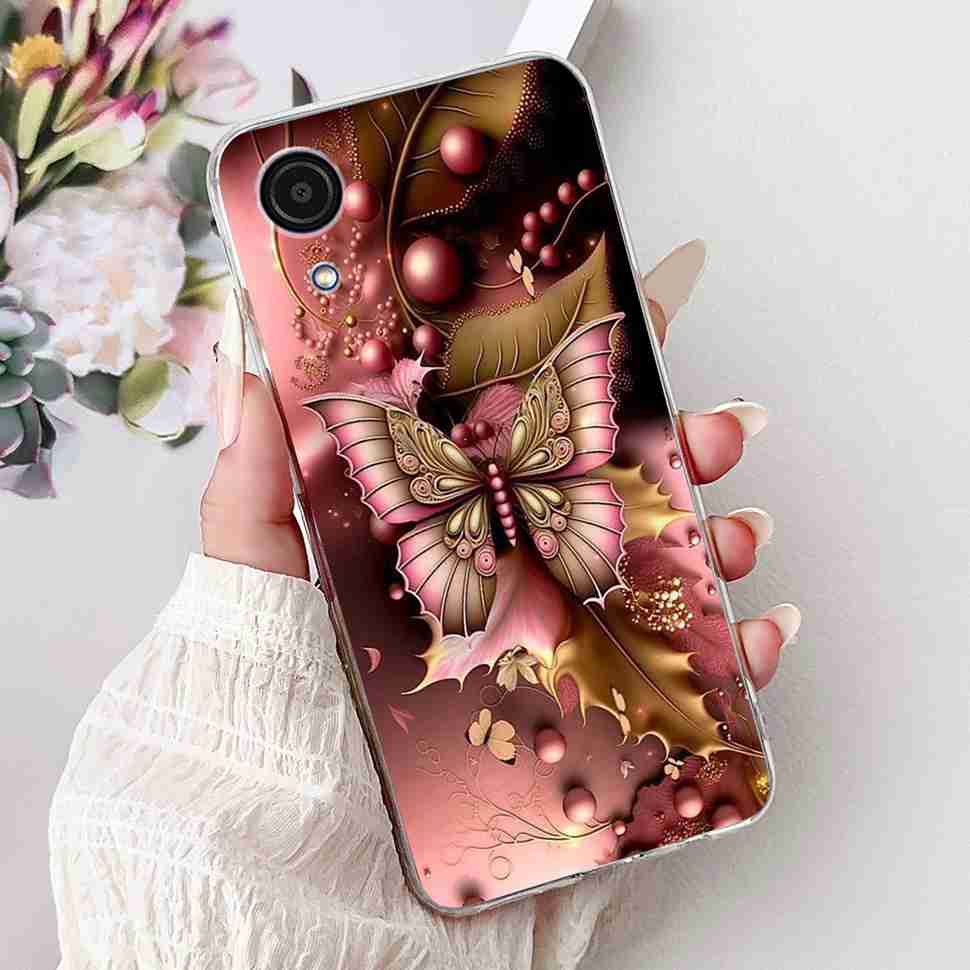 For Samsung A03Core Case Soft Silicone Cute Heart Painted Cover Case For Samsung Galaxy A03 Core SM-A032F TPU Fundas Capa
