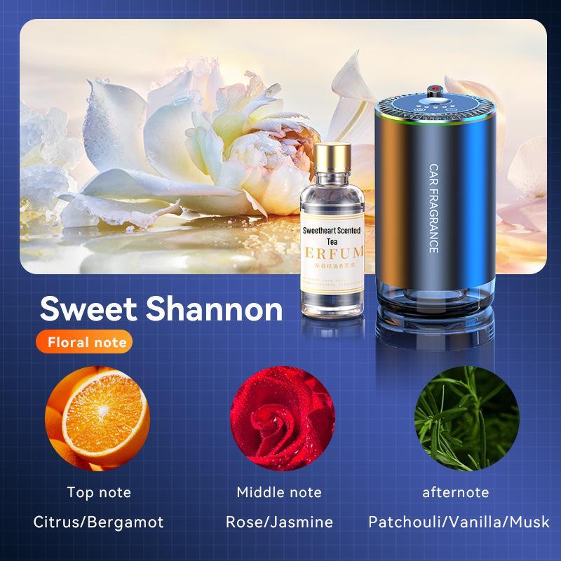Aluminum Car Perfume Diffuser with Automatic Spray & Star Roof Atmosphere Light