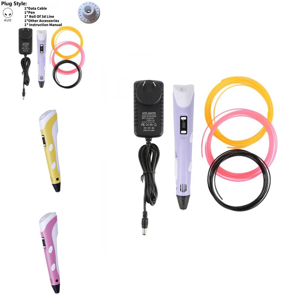 3d Drawing Pen With Pvc Sketchpad And Scissor For Children Art Gift