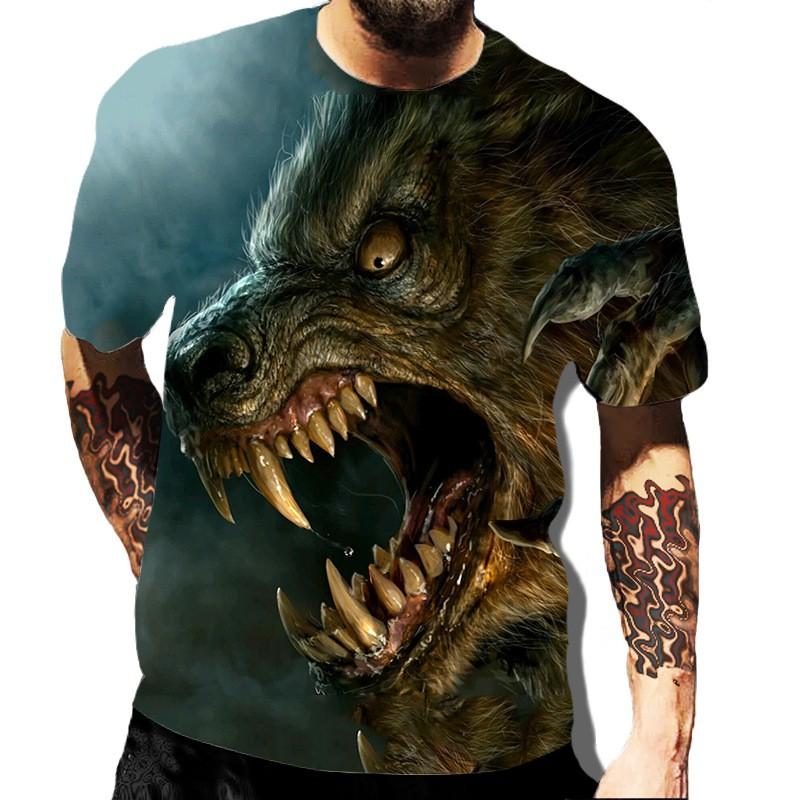 Scary Skull Men's T Shirt 3d Printing Dress Up Scary Adult Top Oversized T-shirt O Collar Casual Short Sleeve Top Men's Clothing