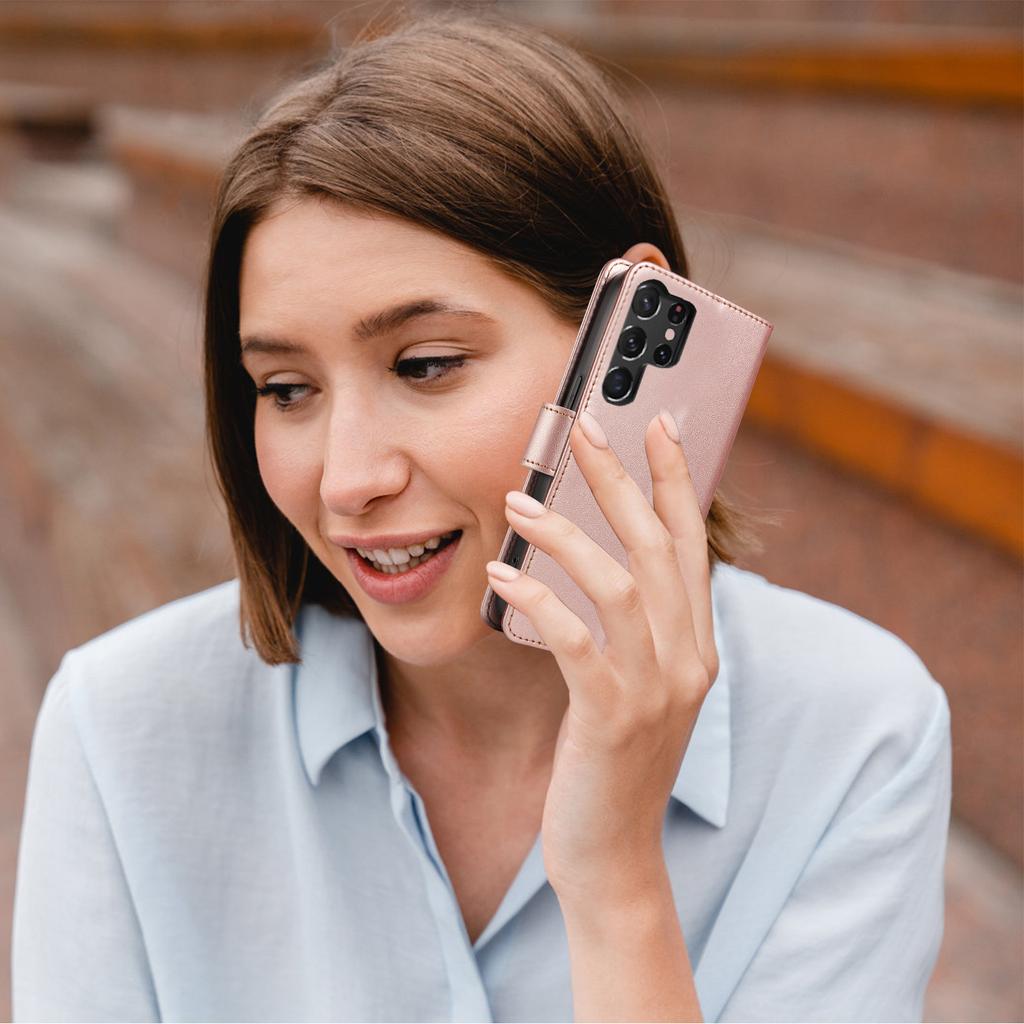 Suitable for Samsung S25 Ultra Mobile Phone Leather Case Anti-magnetic Cloth S25 Mobile Phone Case S23 Flip Card Mobile Phone Protection Case