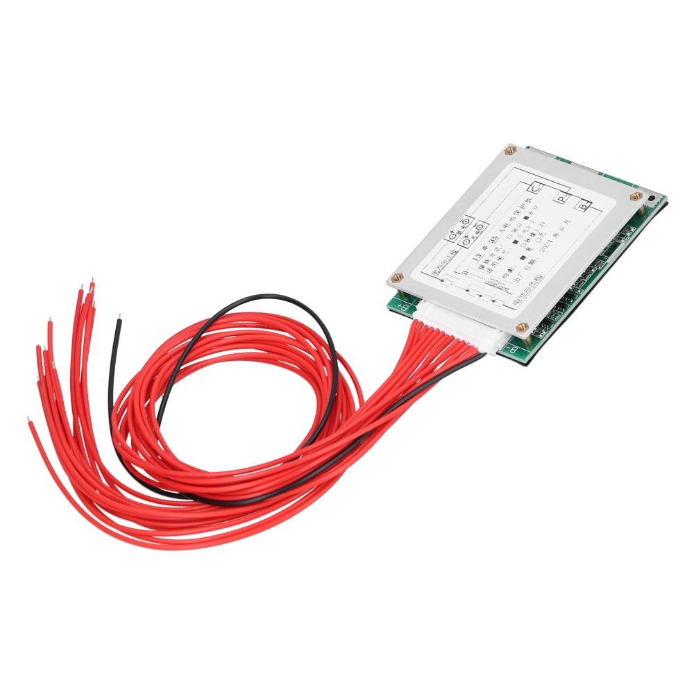 with Cable PCB Protection Board 13S 48V 35A PCB Board  For Li Ion Battery Cell Pack