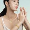 LIKGREAT Major Arcana Tarot Card Necklace Stainless Steel Snake Chain Necklace Vintage Amulet Moon/Sun/Star Tarot Jewelry Gift