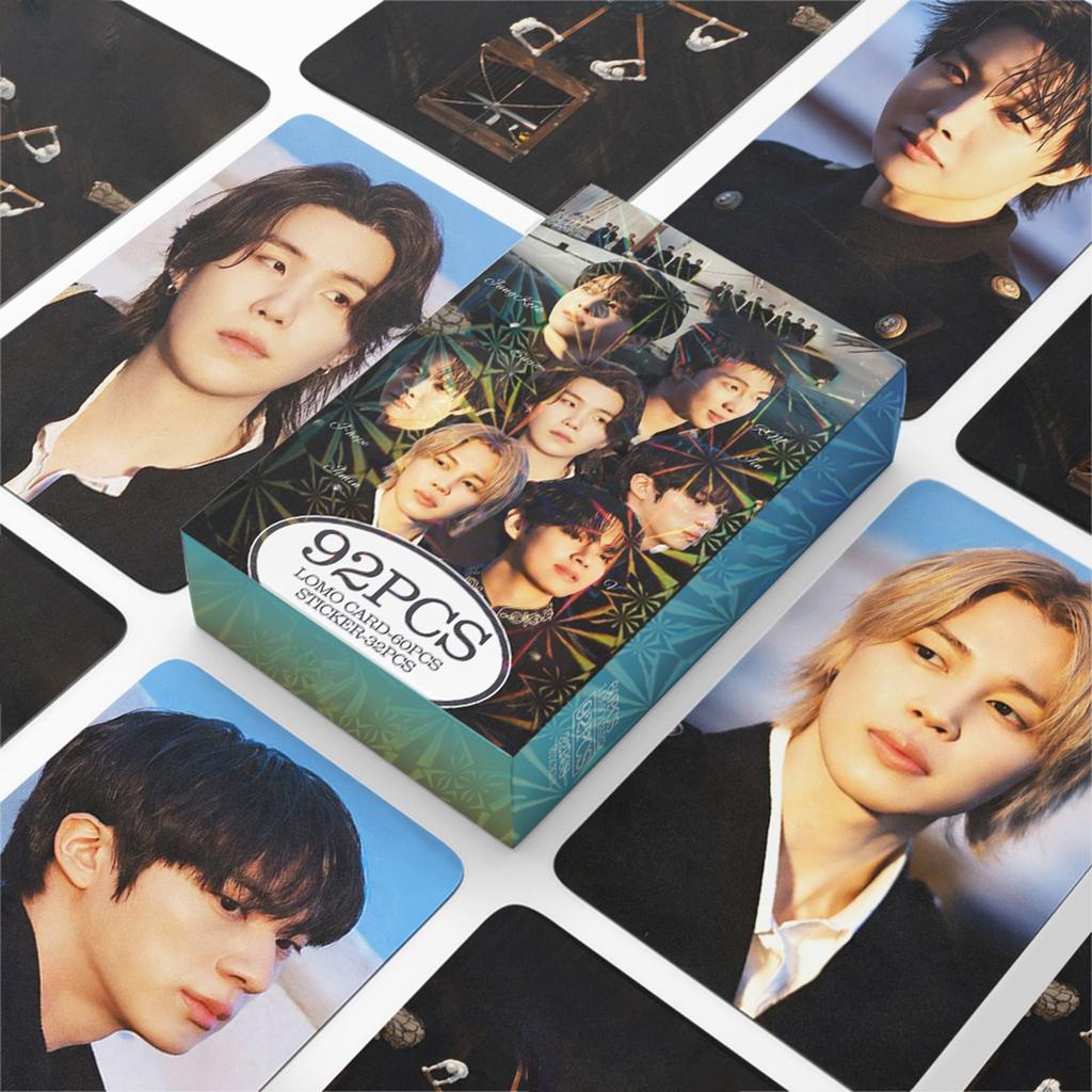 92PCS Photo Card and Sticker Set Includes 60 Photo Cards and 32 Stickers Collectible Cards for Fans and Decoration