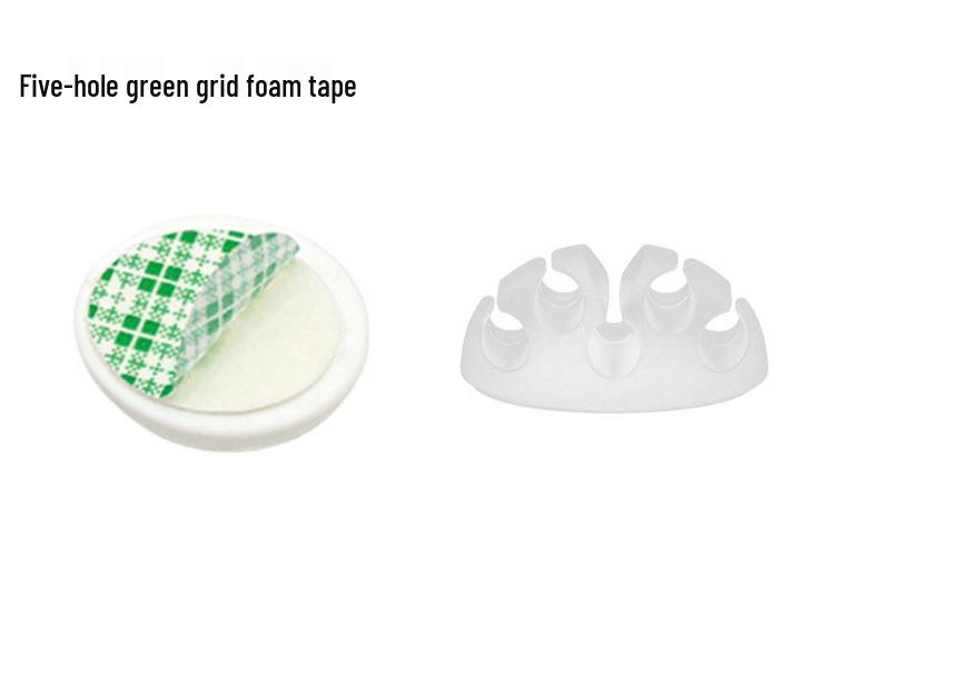 Silicone Desktop Cable Organizer - Self-Adhesive Cable Clip & Management Hub