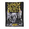 Napalm Death Black Metal Band Merch Throw Fleece Blanket Cozy Warm for Travel Plush Thin Quilted Blanket