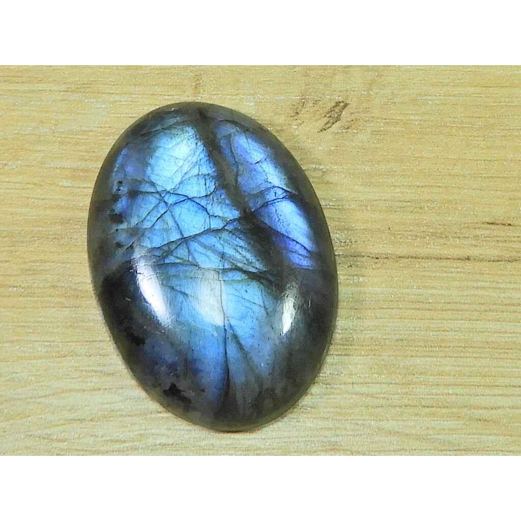 Natural Labradorite 29X40MM Oval Crystal Cabochon Loose Gemstone 90Cts. SK-3331