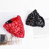 Dog Bandana Collar, Paisley Pattern Dog Bandana with D-Ring, No-Tie Adjustable Stylish Bandana Collar for Small Medium Large Dogs