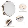 6inch Hand Held Drum Tambourine Drum Metal Jingles Percussion Musical Instrument For KTV Party Games