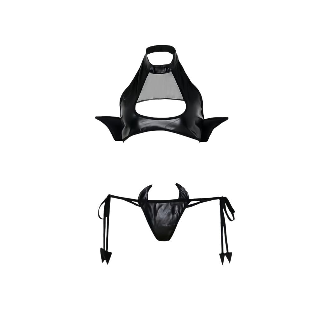 Leather Lingerie Couple Fun Edging Internet Celebrity Costume Devil Cos Uniform Suit