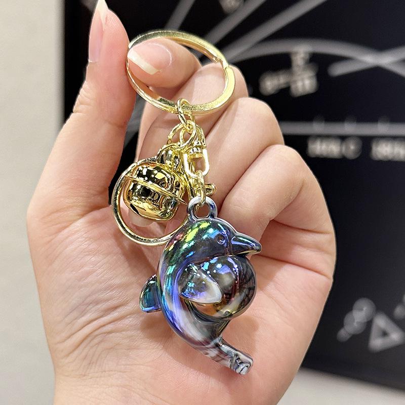 Colorful Acrylic Seashell Keychain Pendant - Cute and Exquisite for Girls' Bags & Car Pendants
