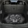 1Pcs Bold Lion Print Car Trunk Mat Non-Slip Heavy-Duty Cargo Liner for SUVs Sedans Trucks  Protects Against Pets Protective Cover