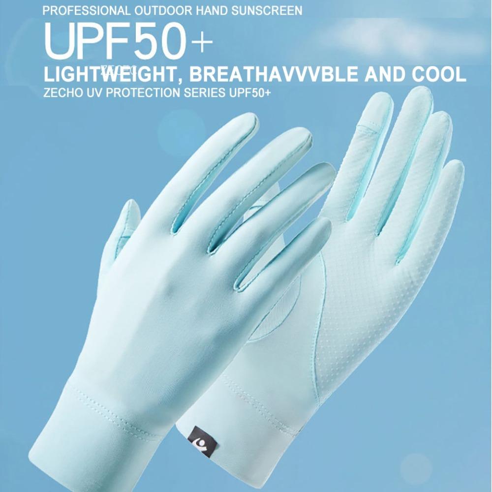 Gants en Soie Glacée Très Élastiques Écran Tactile Protège-Bras Vente Chaude Gants d'Équitation de Conduite Été